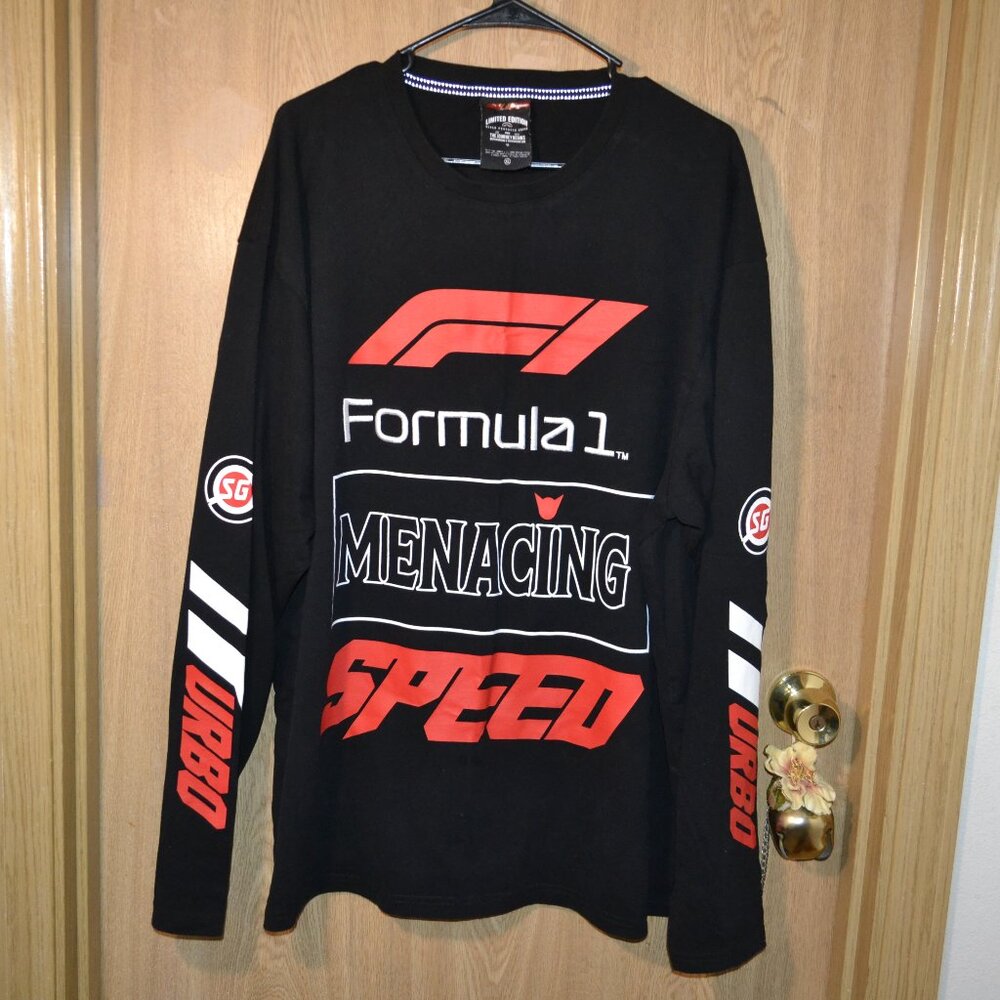 Sprayground Limited Edition Formula 1 Menacing Speed Long Sleeve Shirt